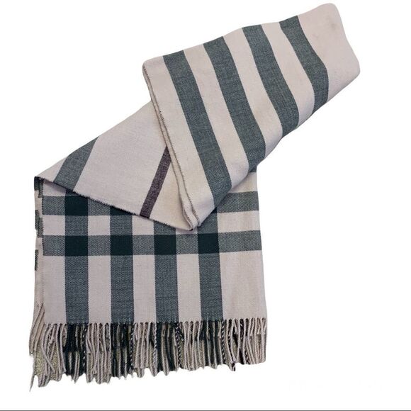 Indigo Pastel Dusty Rose Pink Burgundy Gray Fall Winter Warm Soft Blanket Scarf - Picture 4 of 9